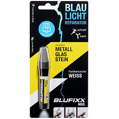 Recarga de Cola Reparadora Metal, Vidro e Pedra (MGS) Branco 5g - BLUFIXX