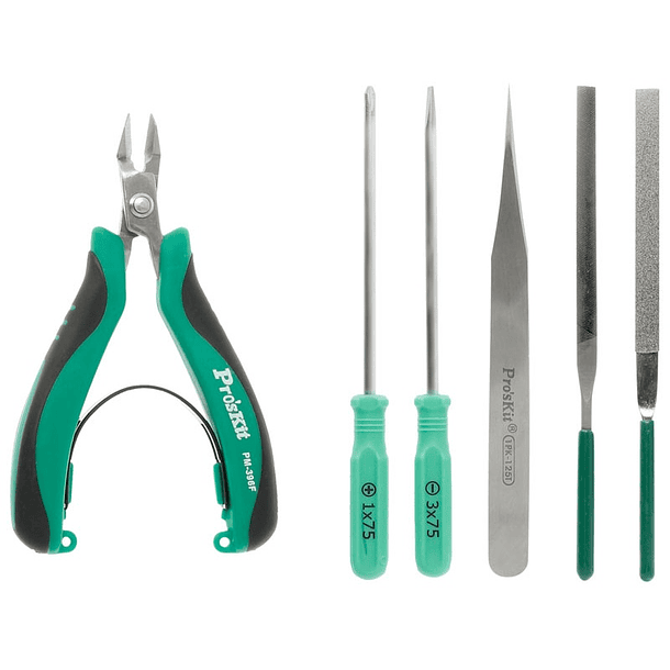 Pack 6x Ferramentas p/ Modelagem Básica  - Proskit 1