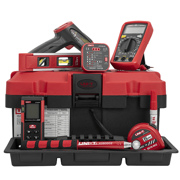 Kit Ferramentas Completo Inspeção Doméstica (12 pcs) - UNI-T 