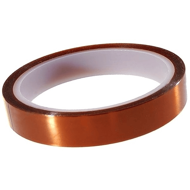 Fita Kapton em Poliamida p/ Altas Temperaturas 10mm (33 mts) - Dourada 