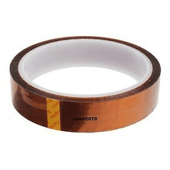 Fita Kapton em Poliamida p/ Altas Temperaturas 25mm (33 mts) - Dourada