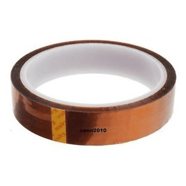 Fita Kapton em Poliamida p/ Altas Temperaturas 25mm (33 mts) - Dourada 