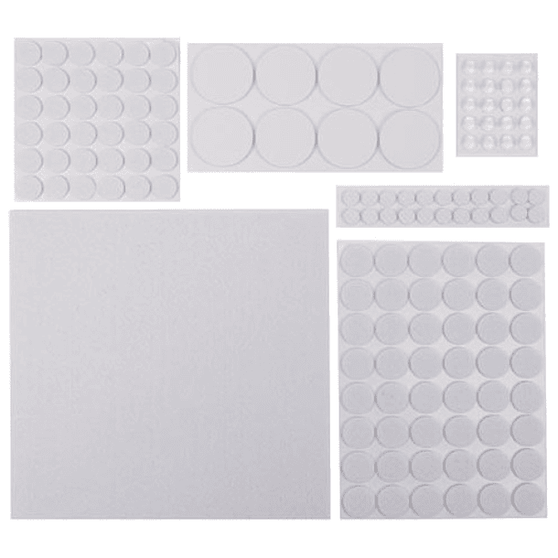 Emb. 135x Autocolantes Adesivos Protectores Feltro (Diversos) - PEREL 1