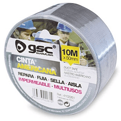 Fita Multiuso Americana Impermeável 50mm Cinza (10 mts) - GSC