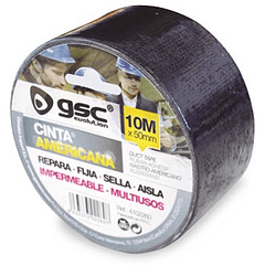 Fita Multiuso Americana Impermeável Preto (10 mts) - GSC
