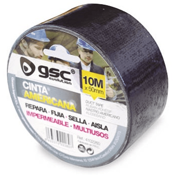 Fita Multiuso Americana Impermeável Preto (10 mts) - GSC 