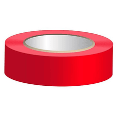 Fita Isoladora Vermelha PVC 20 mts