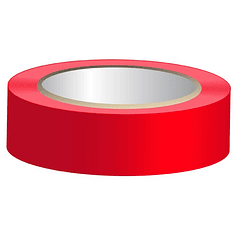 Fita Isoladora Vermelho (10 mts) - REBEL