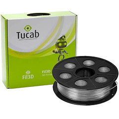 Filamento de Impressão 3D em PETG 1,75mm 1Kg (Translúcido) - TUCAB