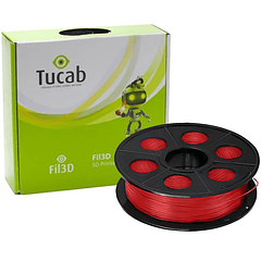 Filamento de Impressão 3D em PLA 4032D 1,75mm 1Kg (Vermelho) - TUCAB