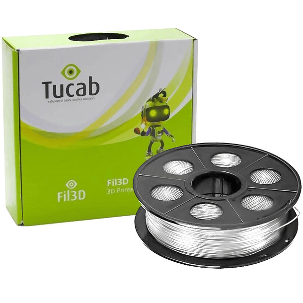 Filamento de Impressão 3D em ABS 2,85mm 1Kg (Branco) - TUCAB 
