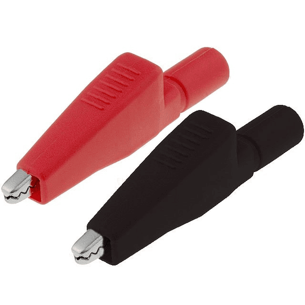 Pinças de Prova t/ Crocodilo (Preto/Vermelho) - AXIOMET 