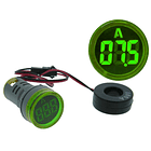 Amperímetro Digital LED Redonto Verde p/ Painel (0...100 Amp.) 1