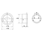 Amperímetro Redondo de Painel 5A DC 2
