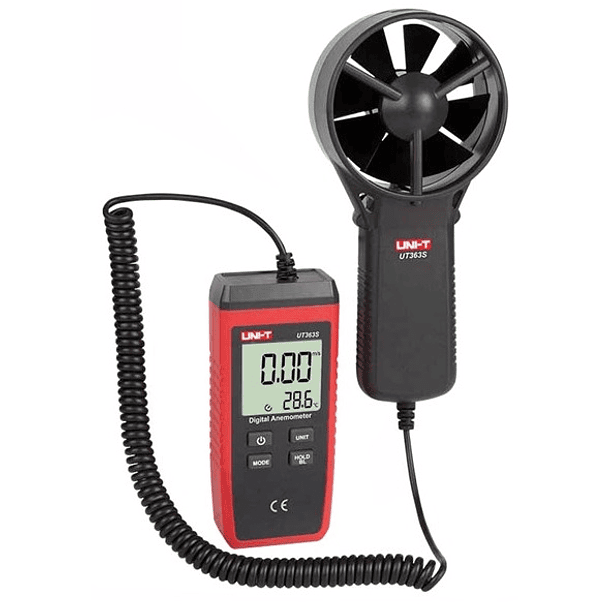 Anemómetro Digital 0~30M/S com Função de Temperatura - UNI-T 3