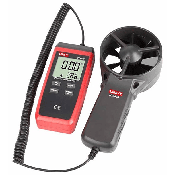 Anemómetro Digital 0~30M/S com Função de Temperatura - UNI-T 4