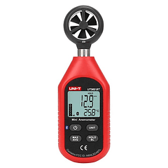 Anemómetro Digital 0~45M/S com Função de Temperatura (Bluetooth) - UNI-T