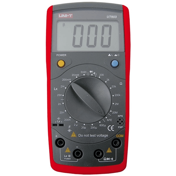 Capacimetro, Medidor Indutâncias e Ohmimetro Digital - UNI-T 1