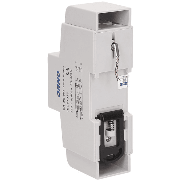 Medidor Digital de Consumo de Energia Monofásico (80A) c/ RS485 para Calha DIN - ORNO 2