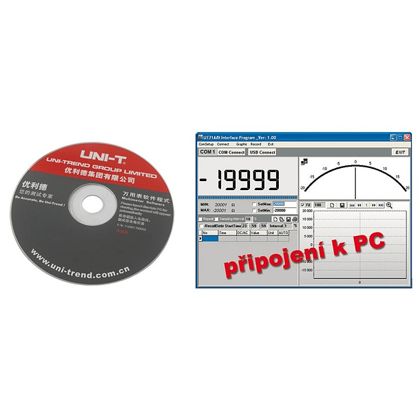 Multimetro Digital Automático c/ Interface USB - UNI-T 4