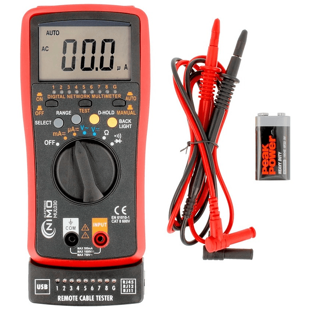 Multímetro Digital c/ Testador de Redes - NIMO 1