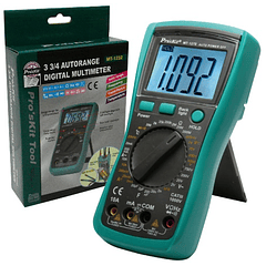 Multimetro Digital Profissional com 3 ½ Digitos RetroIluminado - Proskit