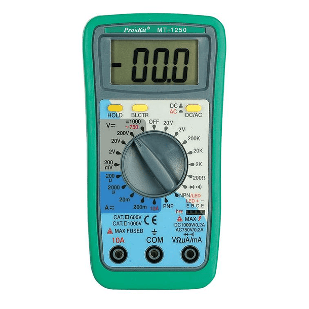 Multimetro Digital Profissional com 3 ½ Digitos - Proskit 