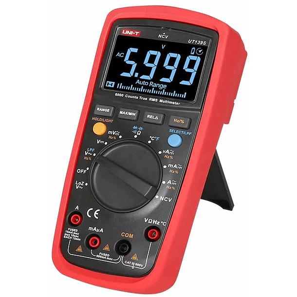 Multímetro Digital Escala Automática TrueRMS (NCV/LoZ/LPF) - UNI-T 1