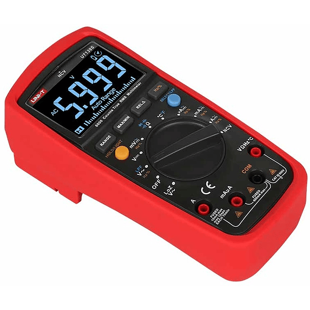 Multímetro Digital Escala Automática TrueRMS (NCV/LoZ/LPF) - UNI-T 3