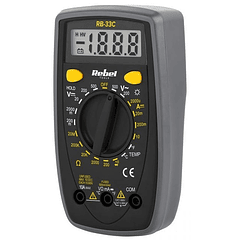 Multímetro Digital 3½ Dígitos - REBEL RB-33C