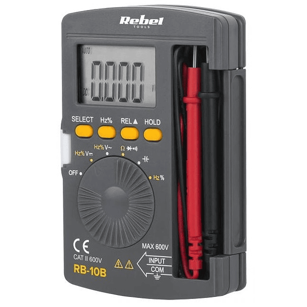 Multimetro Digital de Bolso 3 ½ Dígitos - REBEL RB-10B 1