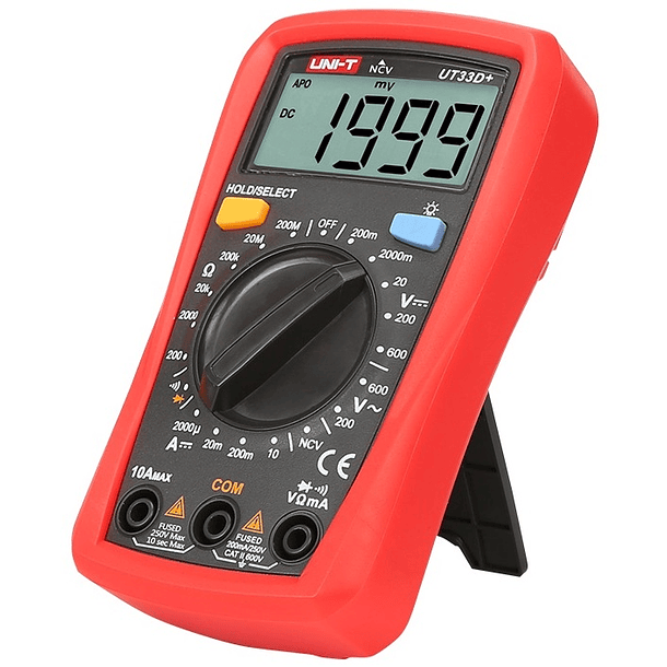 Multimetro Mini Digital CAT ll 600V (UT33D+) - UNI-T 1