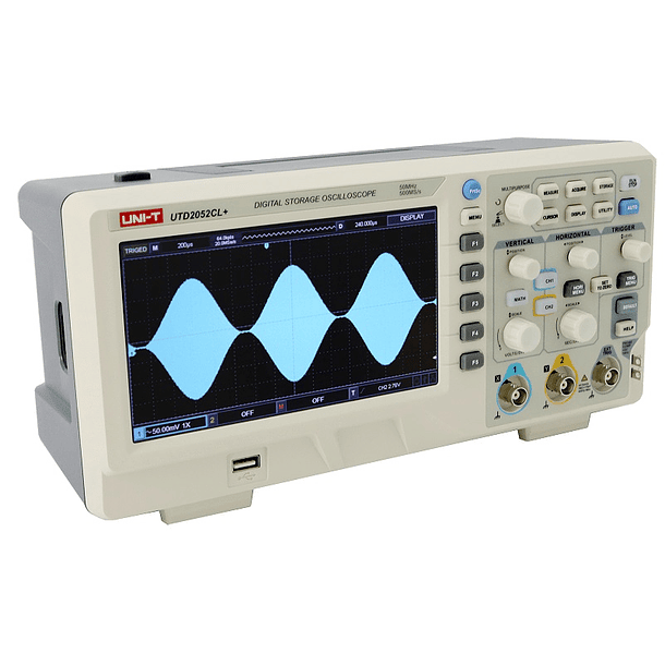 Osciloscópio Digital 100MHz 2 Canais - UNI-T UTD2052CL+ 2
