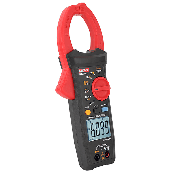 Pinça Amperímétrica Digital AC/DC 1000V 1000A - UNI-T UT206A+ 3