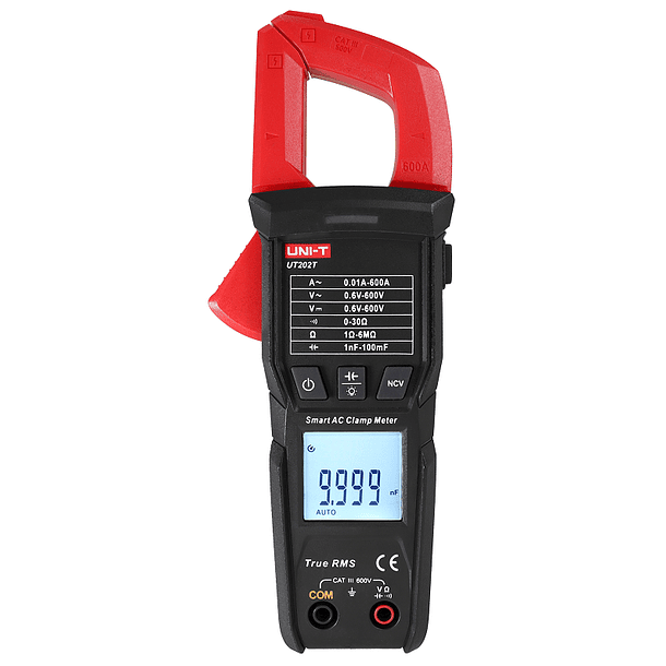 Pinça Amperímétrica Digital True RMS AC/DC 600V 600A - UNI-T 1