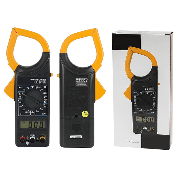 Pinça Amperimétrica Digital Multifunções 600V AC/DC 200...1000A AC 1