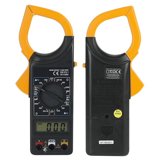 Pinça Amperimétrica Digital Multifunções 600V AC/DC 200...1000A AC 2