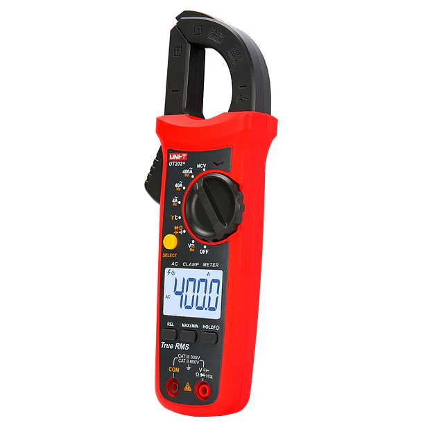 Pinça Amperímétrica Digital AC/DC 600V 400A - UNI-T UT202+ 2