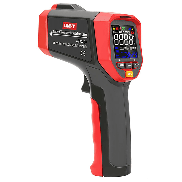 Termómetro Digital por Infra-Vermelhos (-32ºC ~ 1300ºC) - UNI-T UT303C+ 1
