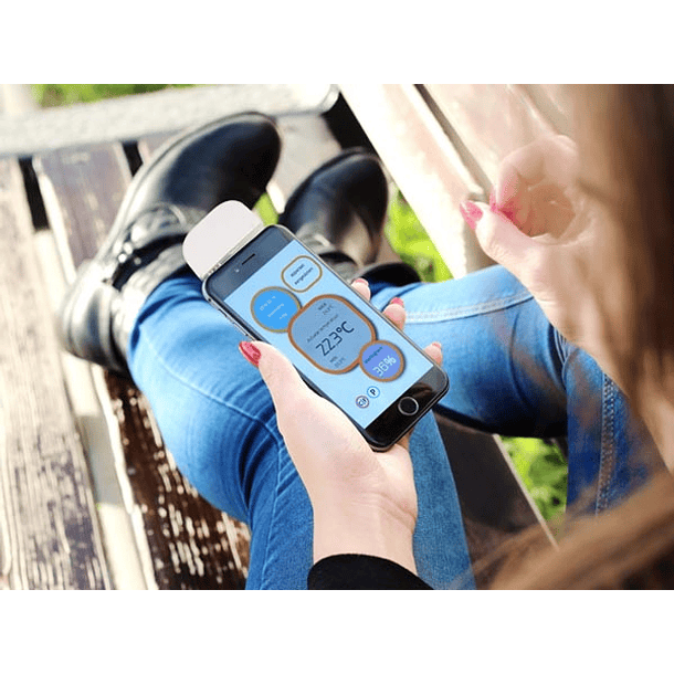 Termómetro e Higrómetro Portátil p/ DIspositivos Móveis - VELLEMAN 4