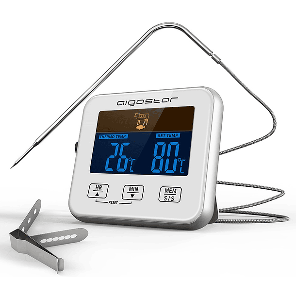 Termómetro Temporizador Digital c/ Sonda p/ Alimentos 1