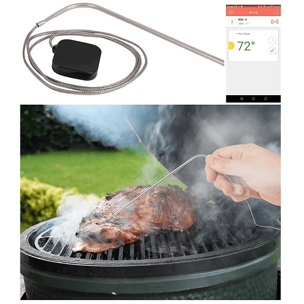 Termómetro Digital c/ Sonda CHURRASCO s/ Fios com Aplicação Smartphone - VELLEMAN 