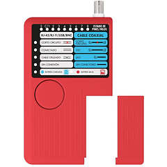 Testador de Rede RJ10, RJ11, RJ12, RJ45 e BNC - NIMO