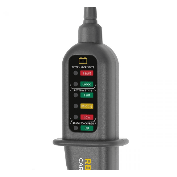 Testador de Baterias e Alternador 12V c/ LEDs - REBEL RB-15C 2