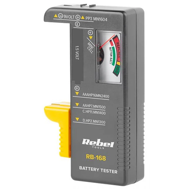 Testador de Baterias Universal AA/AAA/C/D/9V - REBEL RB-168 1