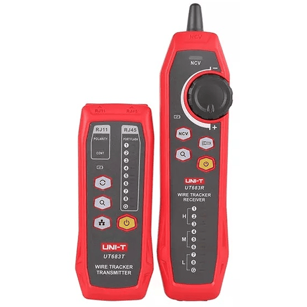 Testador Continuidade Cabos Telefone/Rede UTP - UNI-T 1