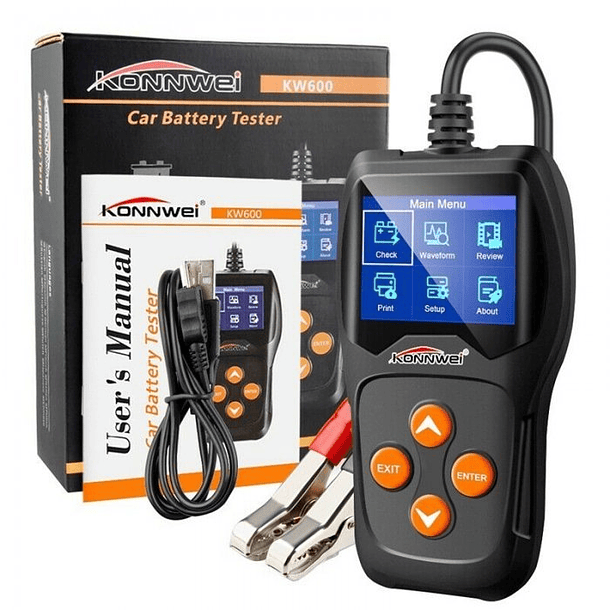 Testador/Medidor de Baterias Profissional 12V Auto/Moto 1