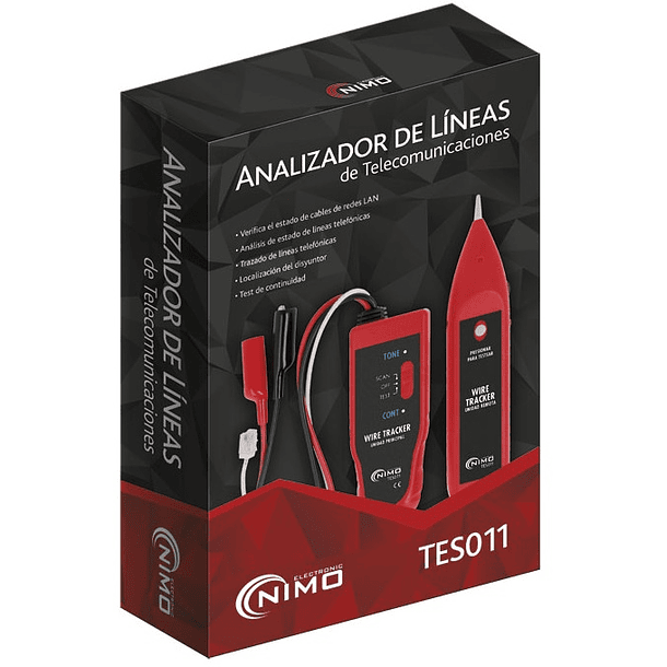 Testador de Redes (Cabos, Continuidades) c/ Gerador de Tons - NIMO 2