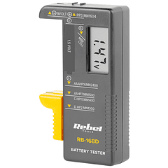 Testador de Baterias Universal AA/AAA/C/D/9V - REBEL RB-168D