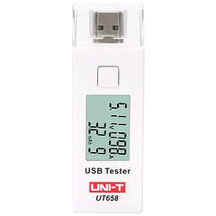 Testador Digital de Portas USB (Voltagem e Corrente) c/ LCD - UNI-T